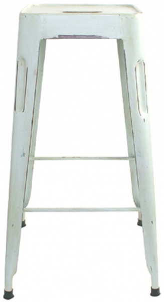 Taburete 'Marseille' 70cm - Blanco vintage