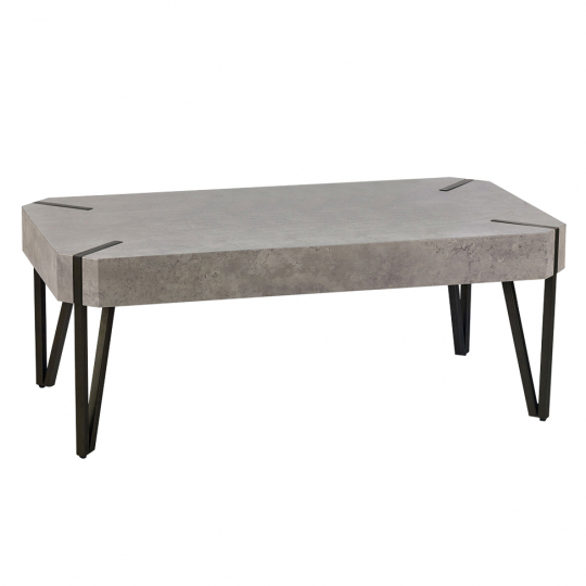 Mesa de centro 'Rustik' 110x60cm - Negro/Gris
