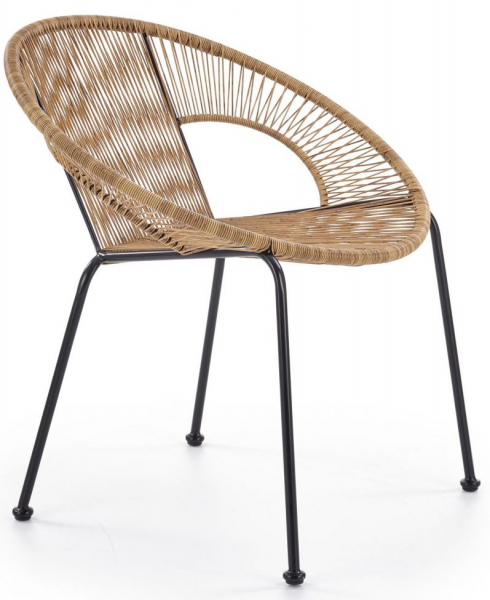 Silla de jardín 'Bari' - Marrón/Negro