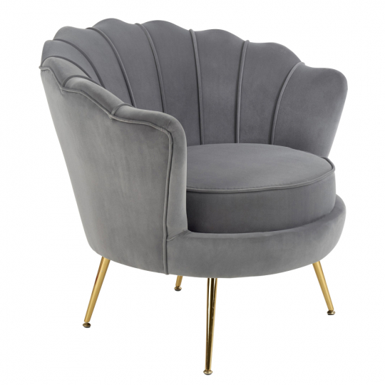 Sillón 'Concha' - Gris