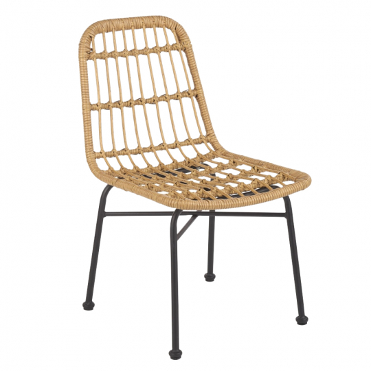 Silla 'Nature' - Natural/Negro