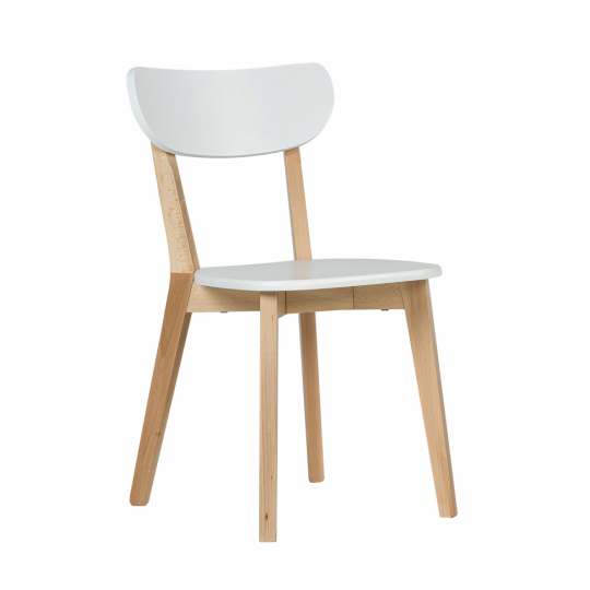 Silla 'Nord' - Blanco/Madera