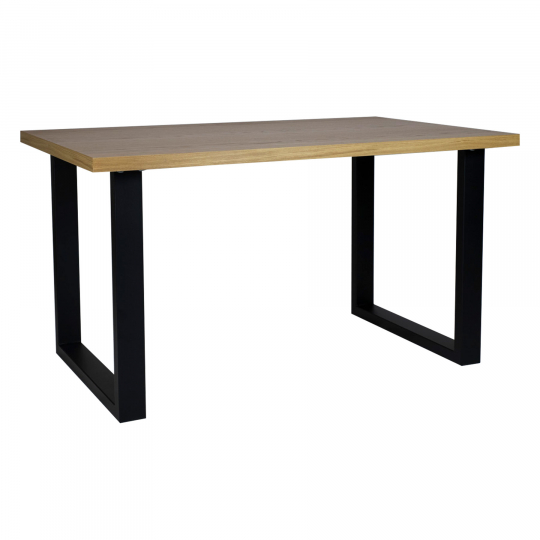 Mesa de comedor 'Radus' 140x85cm - Roble/Negro