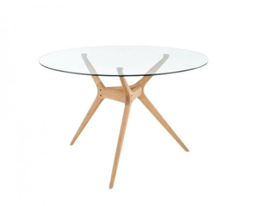 Mesa de comedor 'Ashmore' Redonda 120cm - Roble