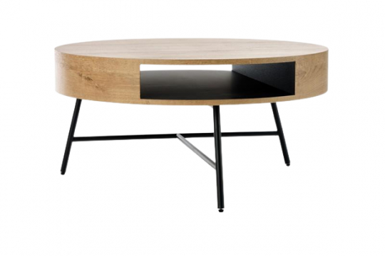 Mesa de centro 'Vansbro' - Roble/Negro