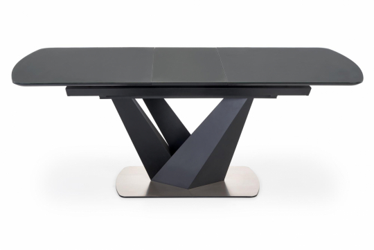 Mesa de comedor 'Patrizio' 160-200cm - Gris/negro