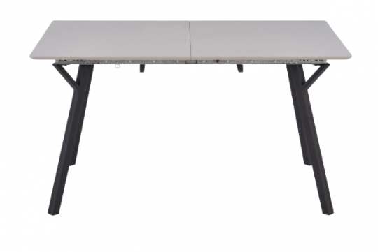 Mesa de comedor 'Viksten' 140-180x80cm - Negro/Gris