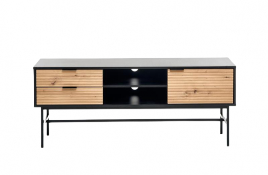 Mueble de TV 'Sandviken' - Negro/Roble