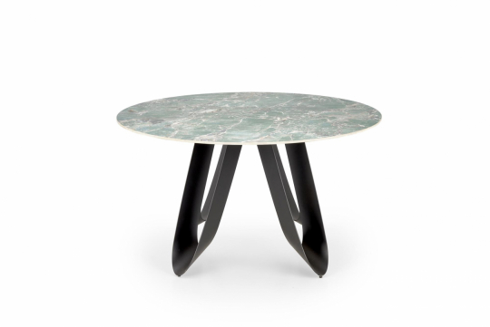 Mesa de comedor 'Giovanni' Redonda 135cm - Verde/negro