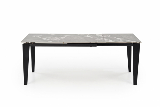 Mesa de comedor 'Felix' 141-201cm - Gris/negro