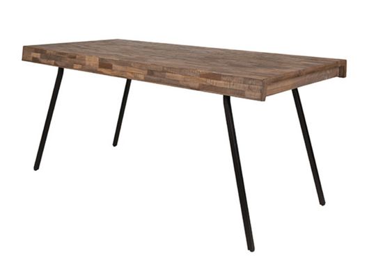 Mesa de comedor 'Suri' - Teak/Acero