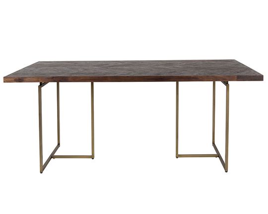 Mesa de comedor 'Class' - 220x90cm - Marrón