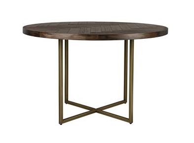 Mesa de comedor 'Class' Redonda 120cm - Marrón 