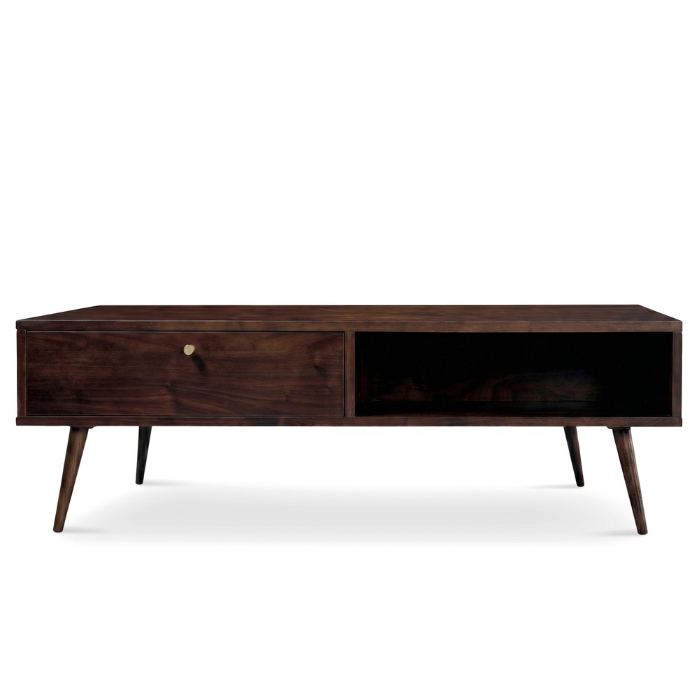 Mesa de centro 'Prime' - Nogal/Lat&oacute;n