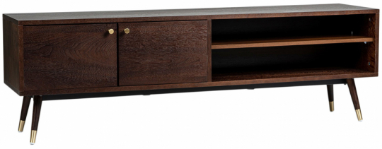 Mueble de TV 'Prime' - Nogal/Latón