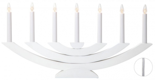 Candelabro de adviento 'Navida' - Blanco