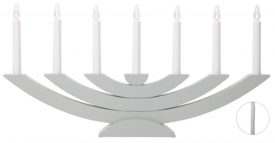 Candelabro de adviento 'Navida' - Gris