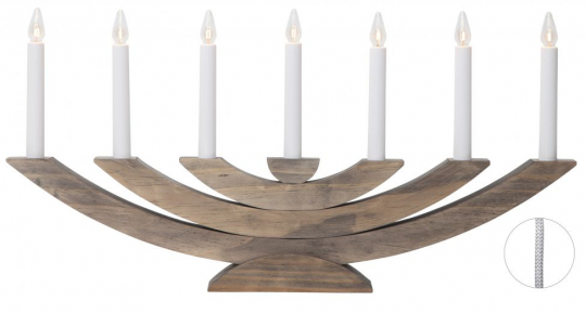 Candelabro de adviento 'Navida' - Natural
