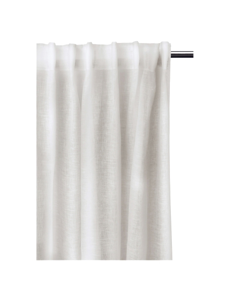Cortina con cinta fruncida 'Dalsland' 145x290 - Blanco