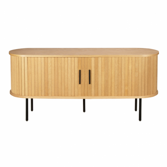 Banco de TV 'Holmvik' - Natural/Negro