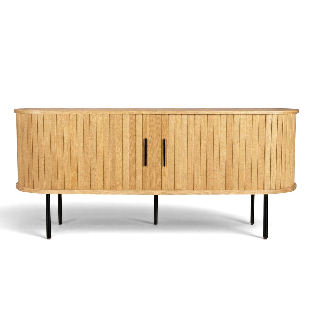 Banco de TV 'Holmvik' - Natural/Negro
