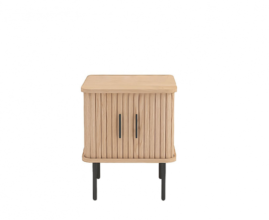 Mesita de noche 'Holmvik' - Natural/Negro