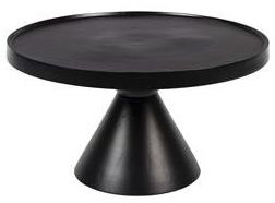 Mesa de café/Mesa auxiliar 'Floss' Redonda 60cm - Negro