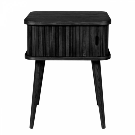 Mesa auxiliar/Mesa de noche 'Barbier' - Negro