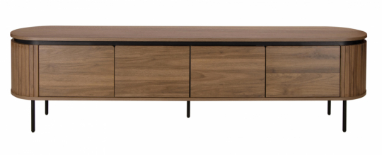 Mueble TV 'Kärra' 200x40cm - Nogal/Negro