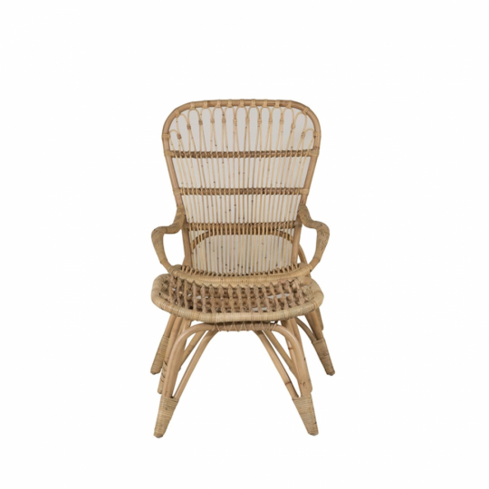 Sillón 'Ella' – Natural/Blanco