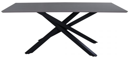 Mesa de comedor 'Skellefteå' 180x90cm - Negro