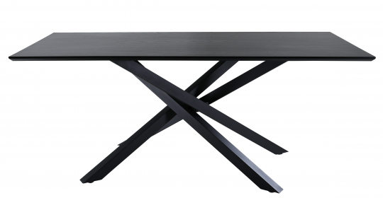 Mesa de comedor 'Antica' 180x90cm - Negro