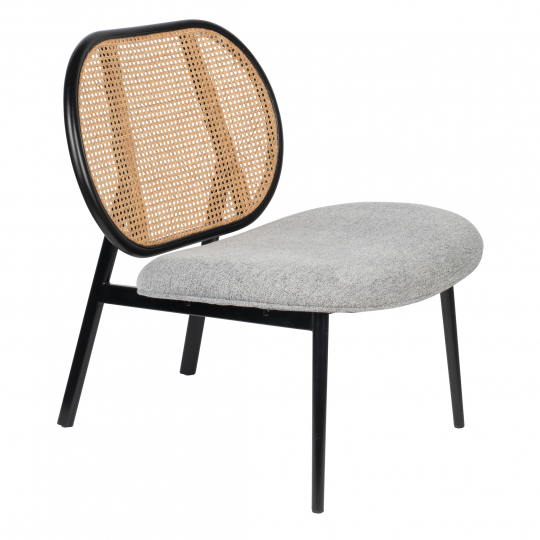 Sillón 'Spike' - Natural/Gris/Negro