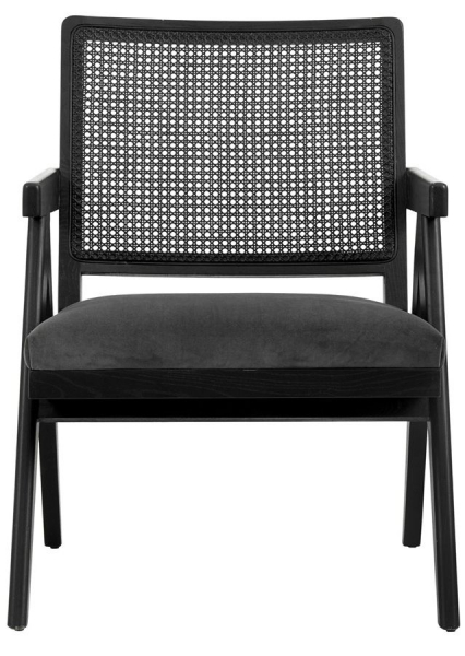 Sillón 'Wickerwork' - Ratán/Negro