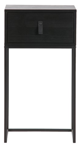 Mesita de noche 'Zola' con cajón - Negro