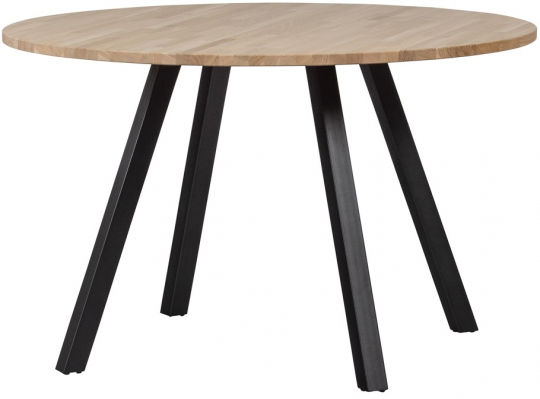 Mesa de comedor 'Tablo' Redonda 120cm - Natural/Negro