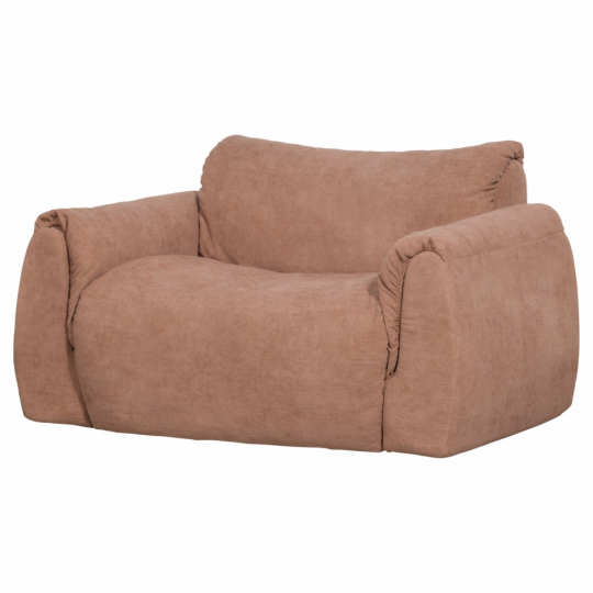 Sofá loveseat 'Baggy' - Marrón/Rosa