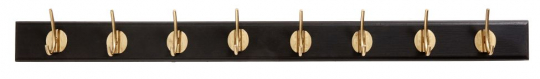Perchero 'Hooks' L - Negro/Dorado