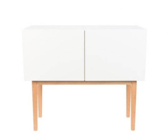 Armario 'High on Wood' - Blanco/Madera