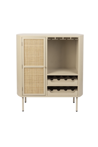 Estante de vino 'Amaya Low' - Beige