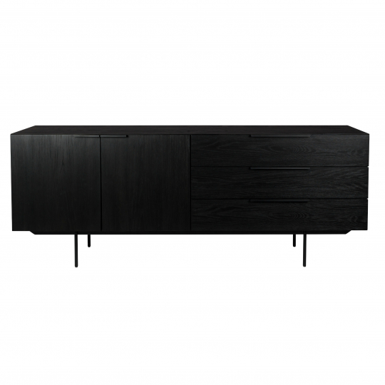 Mueble de TV 'Travis' - Negro/Roble
