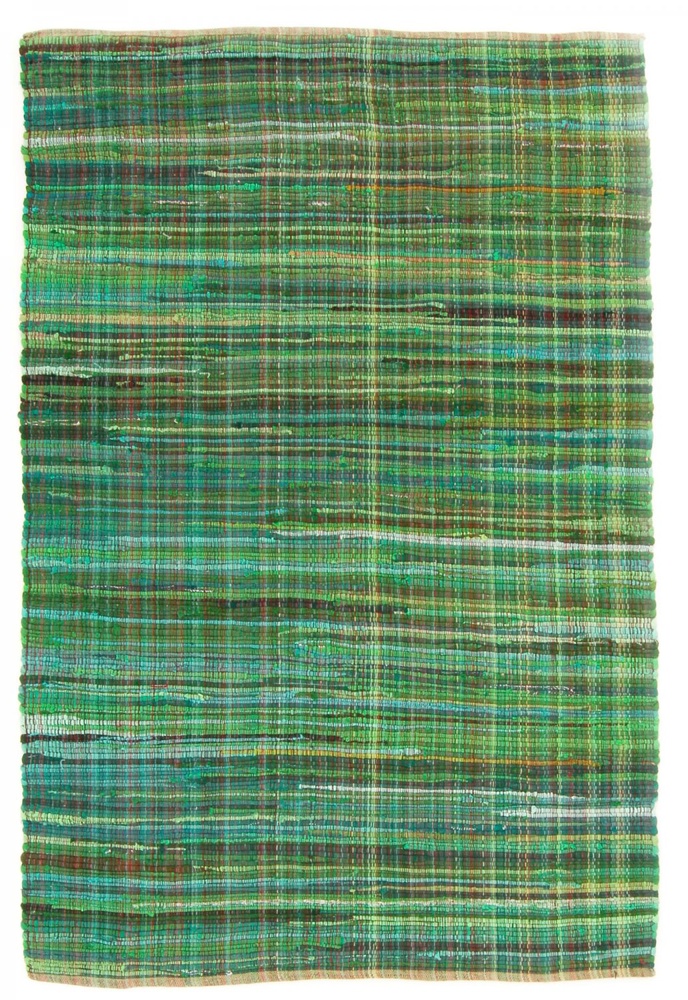 Alfombra de trapo 'Home' - Verde