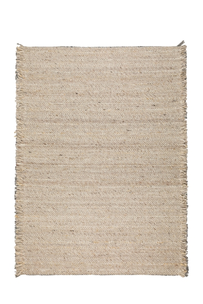 Alfombra de lana 'Frills' 170x240cm - Beige