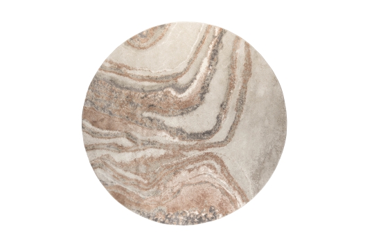 Alfombra 'Solar' 240cm - Gris/Marrón