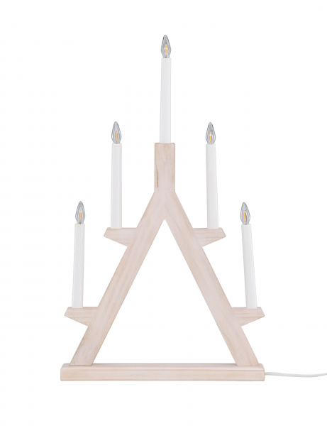 Candelabro de adviento 'Tallmo' - Blanco