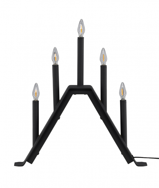 Candelabro de adviento 'Norrlund' - Negro