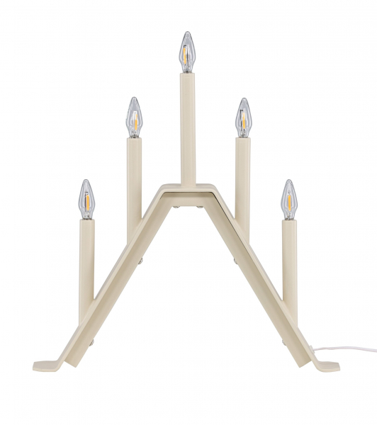 Candelabro de adviento 'Norrlund' - Beige