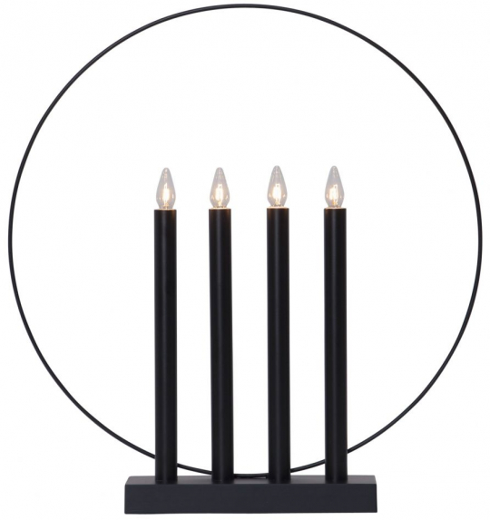 Candelabro de adviento 'Glory' - Negro