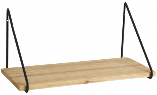 Estante de pared 'VICO' - Natural/Negro