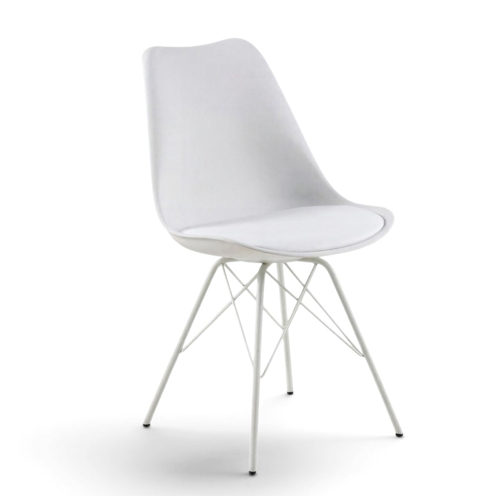 Silla 'Eris' - Blanco/Gris